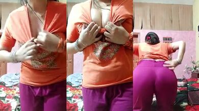 Horny Punjabi Milf Stripping Nude Live Whatsapp Footage